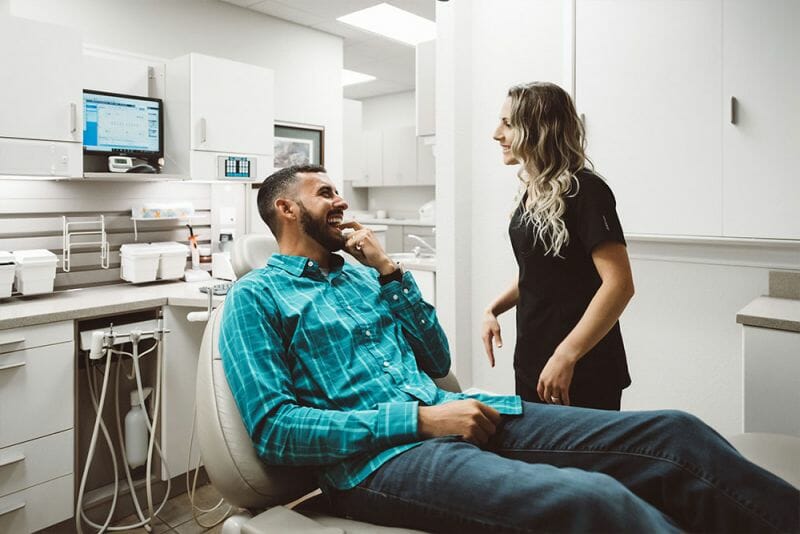 happy male patient